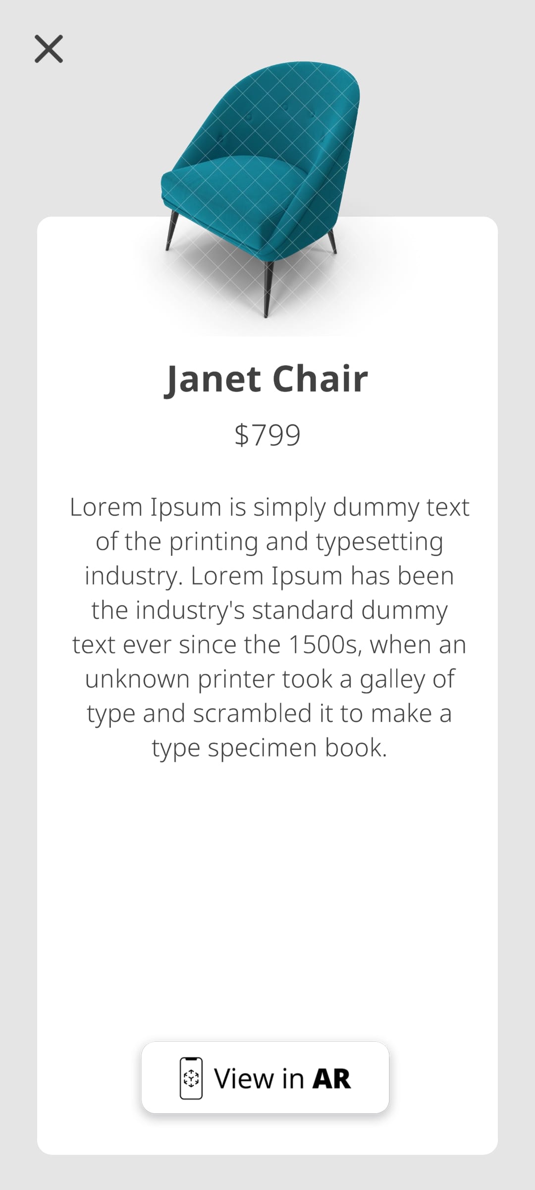 Retail AR App Product Page Retail AR