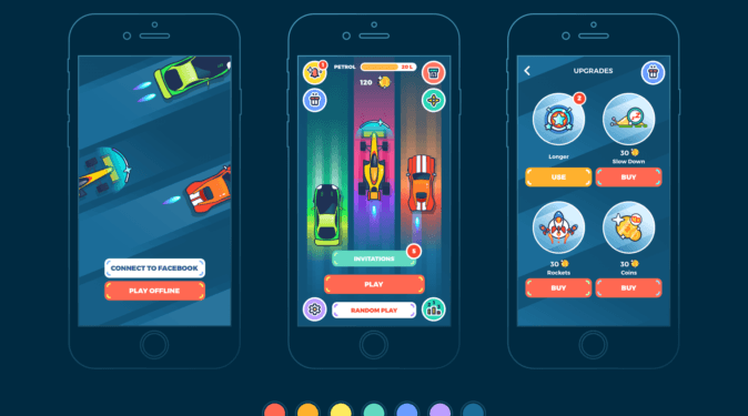 ui design for mobile game racing 674x450 1 Game Development